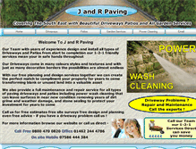 Tablet Screenshot of jandrpaving.com